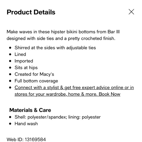 Bar III Bikini Bottom - Picture 8 of 8